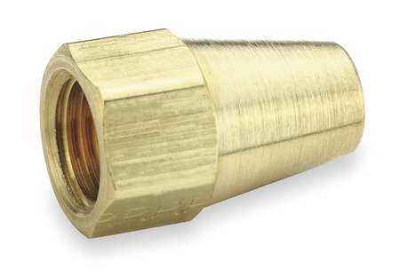 PARKER Long Nut, 45 deg, Brass, Tube, 1/8 In., PK10 41FL-2