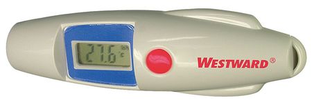 Westward Infrared Thermometer, LCD, -28 Degrees  to 230 Degrees F, Single Dot Laser Sighting 1VER1