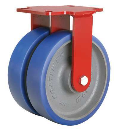 HAMILTON Dual Whl Caster, Polyurthan, 8 in, 2000 lb. R-HS2-8SPB