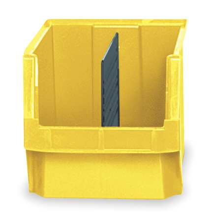 QUANTUM STORAGE SYSTEMS 150 lb Storage Bin, Polyethylene, 12 3/8 in W, 11 7/8 in H, 19 3/4 in L, Yellow QMS533YL