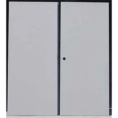 CECO Security Double Doors, RHR, 80 in H, 60 in W, 1 3/4 in Thick, 18-gauge steel, Type: 3 CHMDD 50 68-RHR-CYL-ST