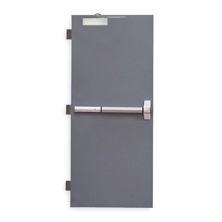 CECO Security Door, RHR, 84 in H, 36 in W, 1 3/4 in Thick, 18 Gauge Steel, Type: 2 RSHL-1-3070-RHR-CU