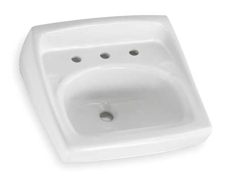 American Standard Bathroom Sink, 18-1/4 In. W, 12-1/8 In. H 0356015.020