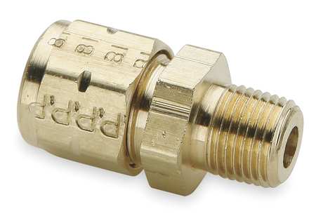 PARKER 3/8" Compression x 1/8" MNPT Brass Connector 10PK 68VL-6-2