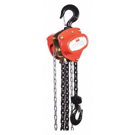 DAYTON Manual Chain Hoist, 4000 lb., Lift 10 ft. 1VW58
