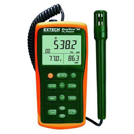 Extech Indoor Air Analyzer, 1 to 6000 PPM CO2 EA80