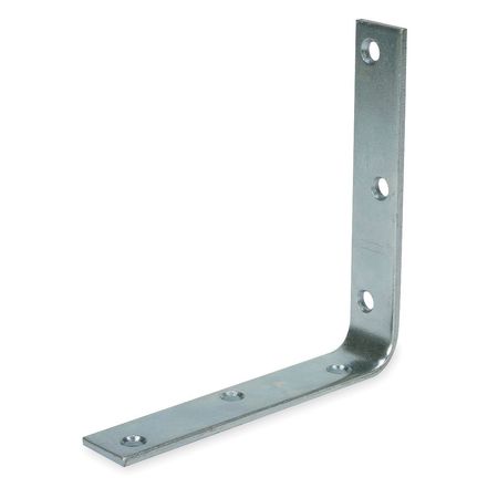 Zoro Select Corner Brace, Steel, 1-3/32 W x6 In L 1WDD7