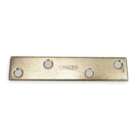 Zoro Select Mending Plate, Steel, 3/4 Wx4 In L, PK4 1WDH9