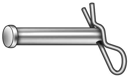 G.L. HUYETT Clevis Pin W/Hairpin, Std, SS, 0.500x2 In WWGCLPS6BPS6018