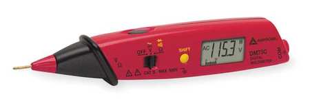 AMPROBE Digital Multimeter, 600 Max. AC Volts, 600 Max. DC Volts, 10 Max. AC Amps, 10 Max. DC Amps DM73C