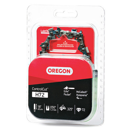 OREGON Saw Chain, 18 In., .050 In., 0.325 In.Pitch H72