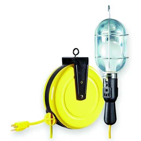 Lumapro LUMAPRO Incandescent Cord Reel Light, Grade: General 1W943