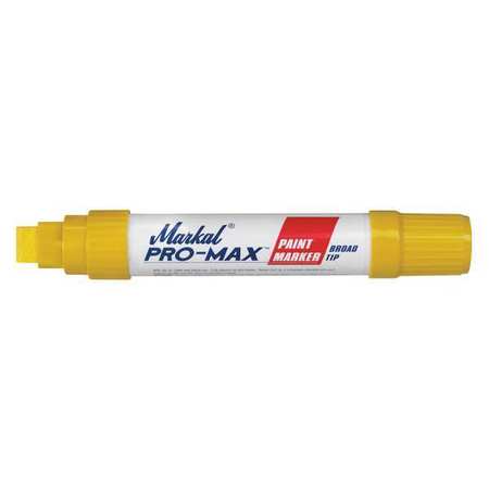Markal Paint Marker, Medium Tip, Yellow Color Family, Paint 90901