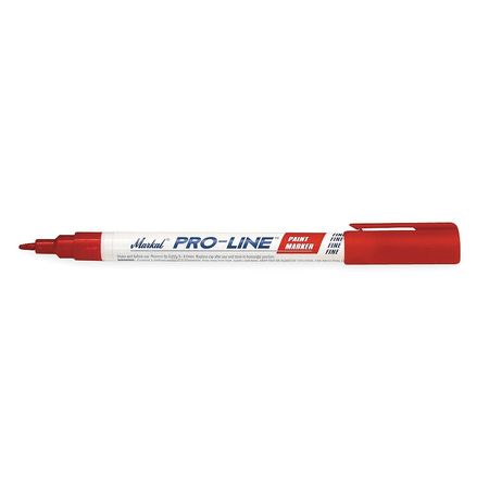 Markal Paint Marker, Fine Tip, Red Color Family, Paint 96874