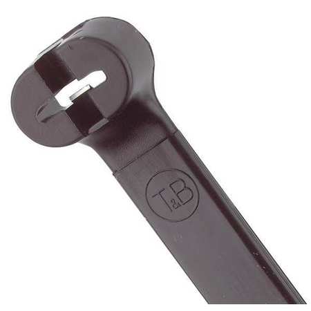 Ty-Rap Heavy Duty Cable Tie, 13 in L, 0.27 in W, Nylon 6/6, Black, Indoor, Outdoor Use, 500 Pack TY27MX