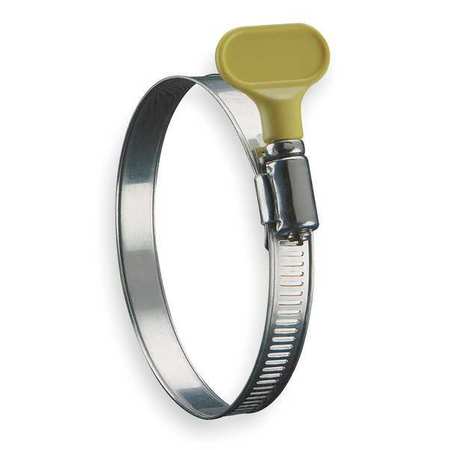 ZORO SELECT Hose Clamp, 2-1/2 to 3-1/2 In, SAE 48, PK10, Thickness: 0.023 in 5Y048