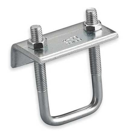 NVENT CADDY Beam Clamp, Electro Galvanized Steel, Size 3/8" BC17A000EG