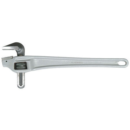 WESTWARD 18 in L 2 1/2 in Cap. Aluminum Offset Pipe Wrench 1XJZ8