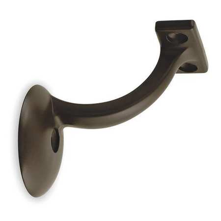 ZORO SELECT Handrail Bracket, Bronze, Single Screw 1XNJ5