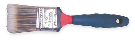 ZORO SELECT 1-1/2" Flat Sash Paint Brush, Synthetic Bristle, Rubber Handle 1XRK5