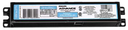 ADVANCE Electronic Ballast, CFL Lamps, 120/277V ICN-3TTP40-SC