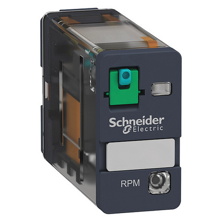 SCHNEIDER ELECTRIC General Purpose Relay, 24V DC Coil Volts, Square, 5 Pin, SPDT RPM12BD