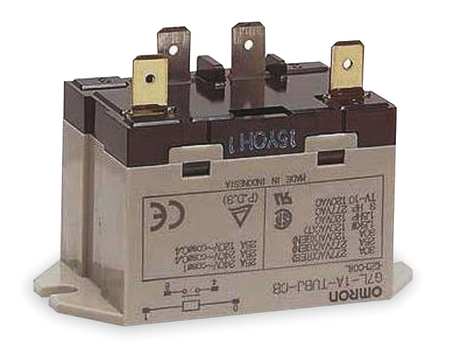 Omron Enclosed Power Relay, Surface (Top Flange) Mounted, SPST-NO, 12V DC, 4 Pins, 1 Poles G7L-1A-TUBJ-CB-DC12