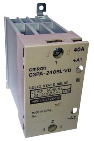 OMRON Solid State Relay, 5 to 24VDC, 40A G3PA-240B-VD-DC5-24