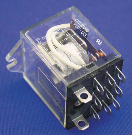 OMRON Relay, 11Pin, 3PDT, 5A, 24VDC MY3F-DC24