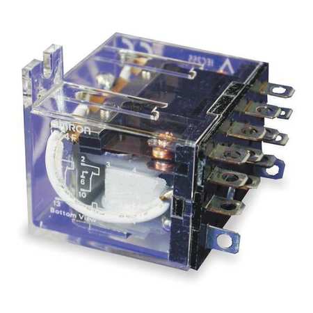 Omron Relay, 14Pin, 4PDT, 10A, 120VAC LY4F-AC120