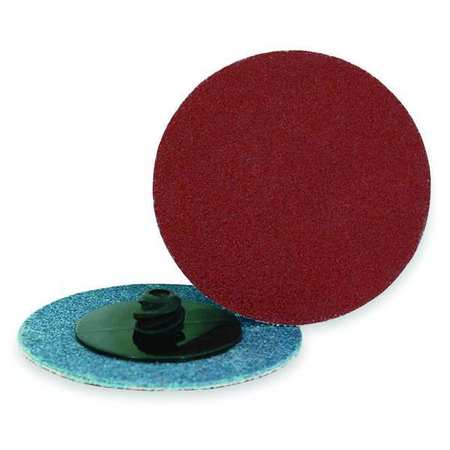 ARC ABRASIVES Quick Change Disc, AlO, 3in, 50G, TR, PK25 11-31664