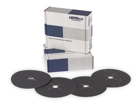 HIRETECH Abrasive Disc, Paper Back 80 Grit, PK50 01046