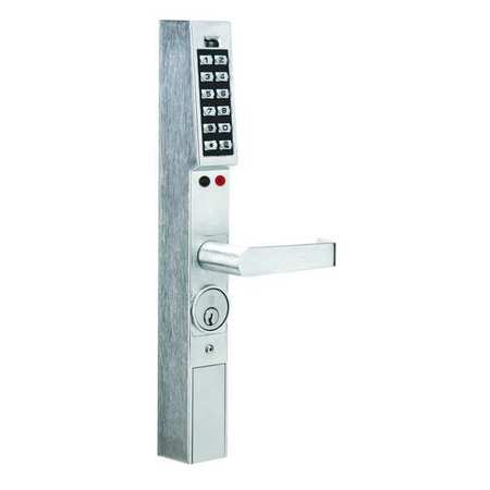 TRILOGY Electronic Lock, Brushed Chrome, 12 Button DL1300 US26D