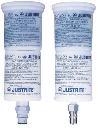 Justrite 2 gal White Polyethylene, Polypropylene HPLC Waste Can Solvents TF12752