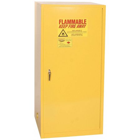 Eagle Mfg Flammable Safety Cabinet, 60 gal., Yellow, Depth: 31-1/4" 1961