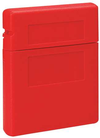 JUSTRITE Document Box, 12 1/2 in H x 10 1/4 in W x 2 1/4 in D, Plastic, Includes Mounting Tape & (4) Labels 23303