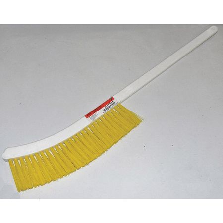 Tough Guy 1/2 in W Wand Brush, Soft, 15 in L Handle, 9 in L Brush, Yellow, Plastic, 24 in L Overall 1YTN1