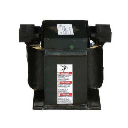 SQUARE D Control Transformer, 500 VA, Not Rated, 115 Â°C, 120V AC, 208/240/480V AC 9070T500D20