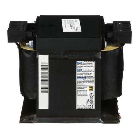 SQUARE D Control Transformer, 750 VA, Not Rated, 115 °C, 120V AC, 208/240/480V AC 9070T750D20