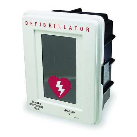 Allegro Industries Defibrillator Storage Cabinet, Wall Mount 4400-D