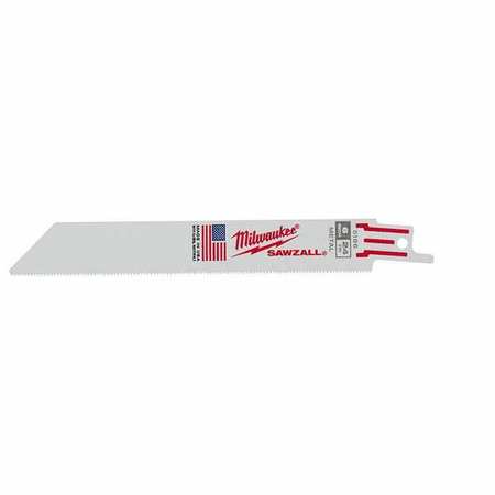 Milwaukee Tool 6 in 24 TPI SAWZALL Blades, 25 Pack 48-00-8186