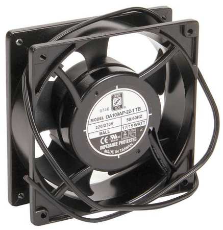 WIEGMANN Standard Square Axial Fan, Square, 230V AC, 88/110 cfm, 4 5/7 in W. WA4AXFN2