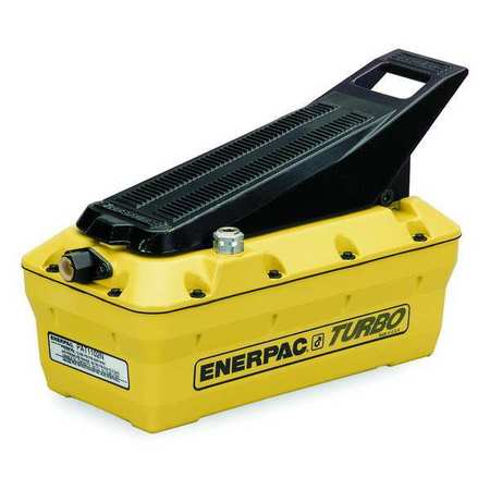 Enerpac Turbo II Air Hydraulic Pump, Hand/Foot Operated 3/3 Treadle Valve, 127 in3 Usable Oil PATG1102N