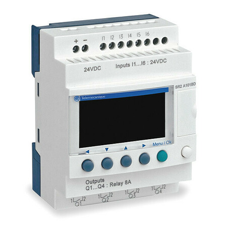 SCHNEIDER ELECTRIC Logic Relay, Input Voltage 100 - 240VAC SR2A101FU