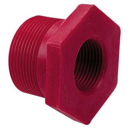 Zoro Select Reducer Bushing, 2 x 1 1/2 In, MPT x FPT 651834 2x11/2