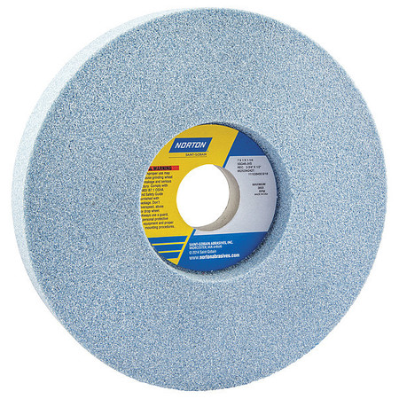 NORTON ABRASIVES Recessed Grinding Whl, 1/S, 7x1x1.25, PK5 66252942427