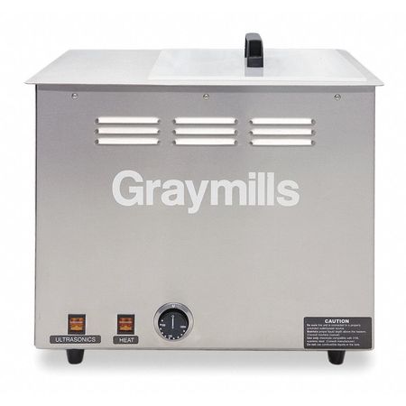 Graymills Parts Washer, Ultrasonic, 7 Gal Tank Cap BTU1114-A