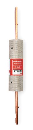 EATON BUSSMANN UL Class Fuse, RK1 Class, KTS-R Series, Fast-Acting, 200A, 600V AC, Non-Indicating KTS-R-200