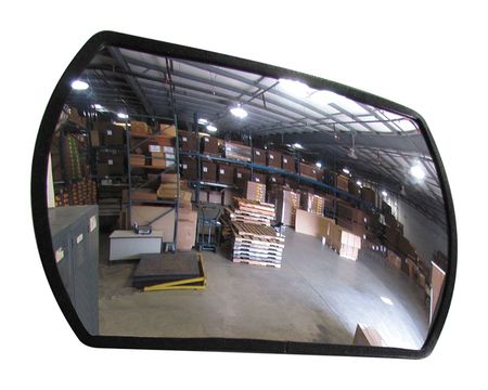 Zoro Select Outdoor Convex Mirror, 12x18 in. SRTABS-12X18