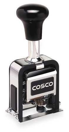 Cosco Self-Ink Number Machine Stmp, 18 Font 038731